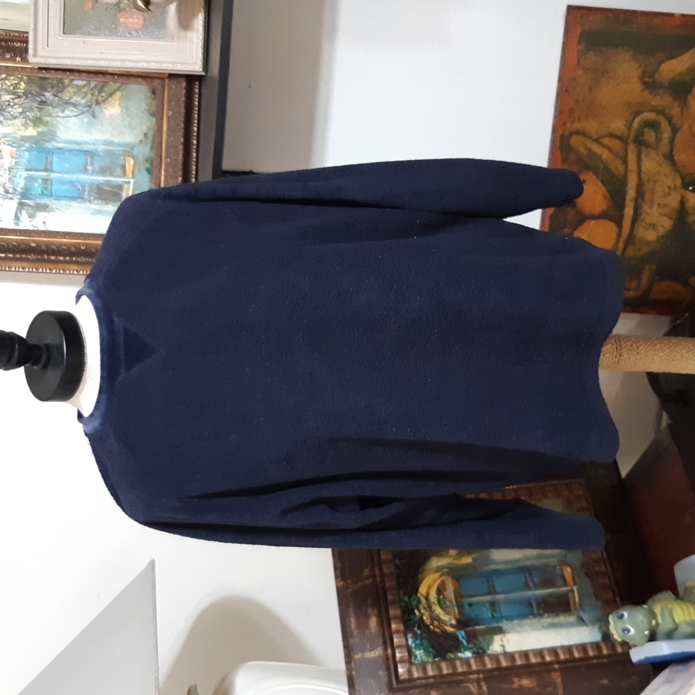 Womens Sweatshirt Sz Large Petite LP Long sleeve Winter wear Navy Blue PACER